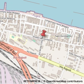 Mappa Strada San Girolamo, 46, 70123 Bari, Bari (Puglia)