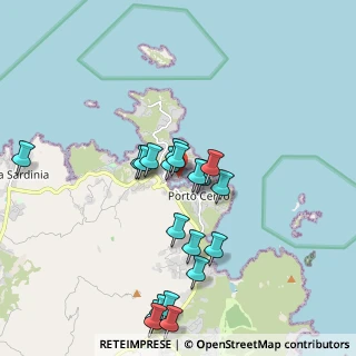 Mappa Porto Cervo Marina, 07021 Arzachena SS, Italia (2.0465)