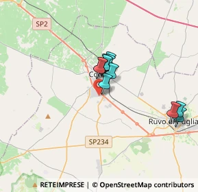 Mappa Contrada Maccarone Zona Ind.le, 70033 Corato BA, Italia (2.86818)