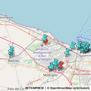 Mappa Bari, 70128 Bari BA, Italia (6.3535)