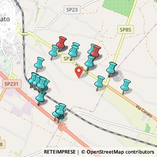 Mappa Strada Esterna Bracco, 70033 Corato BA, Italia (1.03571)