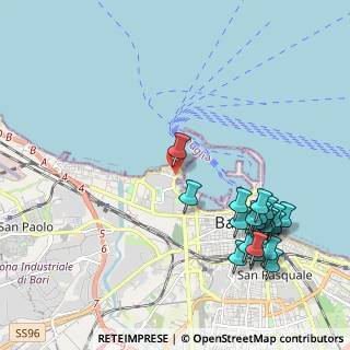 Mappa Lungomare Starita, 70100 Bari BA, Italia (2.635)