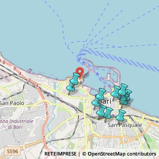 Mappa Lungomare Starita, 70100 Bari BA, Italia (2.35083)
