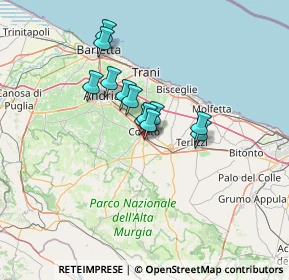 Mappa Via Gravina 156 z. Ind.le, 70033 Corato BA, Italia (9.71917)
