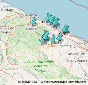 Mappa Via Gravina 156 z. Ind.le, 70033 Corato BA, Italia (9.72)