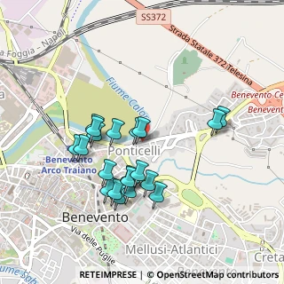 Mappa Via Ponticelli, 82100 Benevento BN, Italia (0.453)