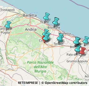 Mappa Viale Degli Artigiani, 70033 Corato BA, Italia (17.33438)