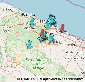 Mappa Viale Degli Artigiani, 70033 Corato BA, Italia (9.1365)