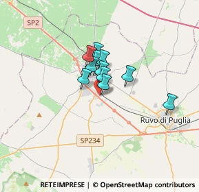 Mappa Viale Degli Artigiani, 70033 Corato BA, Italia (2.09)