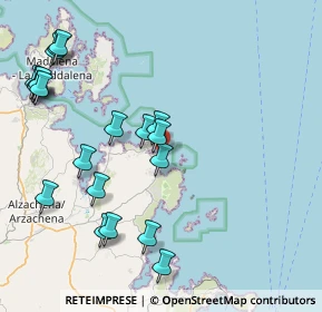 Mappa Via Mare Blu, 07021 Arzachena SS, Italia (10.2455)