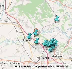 Mappa Via Ponte Annibale, 81043 Capua CE, Italia (7.68533)