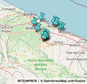 Mappa Strada Vicinale Contrada Forchetta, 70033 Corato BA, Italia (8.805)