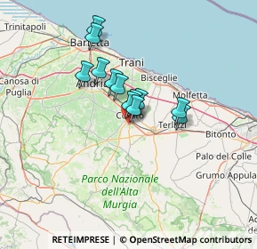 Mappa Strada Vicinale Contrada Forchetta, 70033 Corato BA, Italia (9.94)