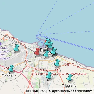 Mappa Via Martínez, 70122 Bari BA, Italia (4.0125)