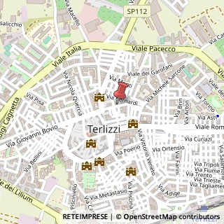 Mappa Via Ugo Foscolo, 25, 70038 Terlizzi, Bari (Puglia)