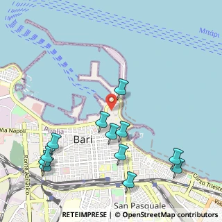 Mappa Vico I° San Francesco della Scarpa, 70122 Bari BA, Italia (1.335)