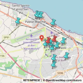 Mappa Via 1° trv. SP Bitonto Aeroporto Palese, 70132 Bari BA, Italia (2.11067)