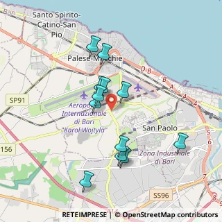 Mappa Via 1° trv. SP Bitonto Aeroporto Palese, 70132 Bari BA, Italia (1.77917)