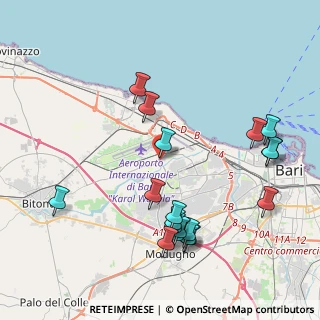 Mappa Via 1° trv. SP Bitonto Aeroporto Palese, 70132 Bari BA, Italia (4.85)