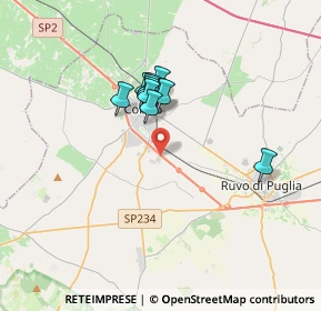 Mappa Via Polvere Delle, 70033 Corato BA, Italia (2.72)