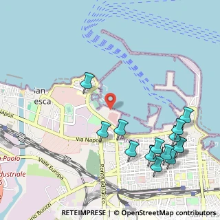 Mappa Porto di Bari, 70122 Bari BA, Italia (1.365)