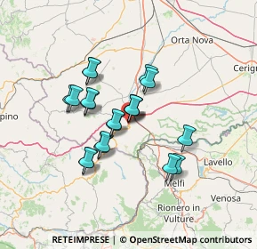 Mappa Viale Antonino Ripandelli, 71024 Candela FG, Italia (11.273)