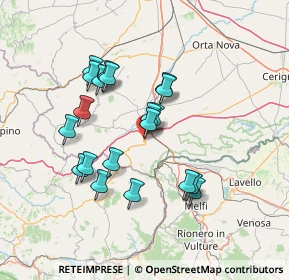 Mappa Viale Antonino Ripandelli, 71024 Candela FG, Italia (13.5035)