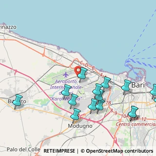 Mappa Via Vito Vasile, 70128 Bari BA, Italia (5.48)