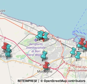 Mappa Via Ermanno Pirè, 70128 Bari BA, Italia (5.6395)