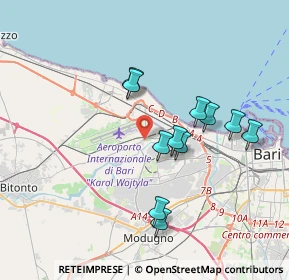 Mappa Via Ermanno Pire, 70128 Bari BA, Italia (3.49636)