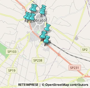 Mappa Via Santa Maria, 70033 Corato BA, Italia (1.73583)