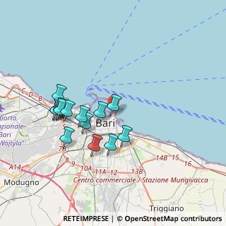 Mappa Vico Cristoforo Colombo, 70122 Bari BA, Italia (3.675)