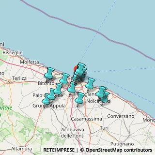 Mappa Vico Cristoforo Colombo, 70122 Bari BA, Italia (10.07895)