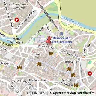 Mappa Via del Pomerio, 7, 82100 Benevento, Benevento (Campania)