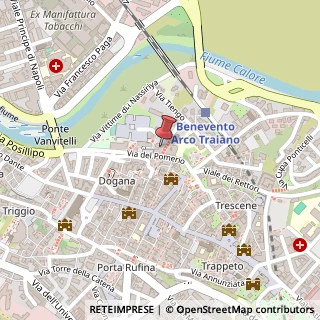 Mappa Via del Pomerio, 35, 82100 Benevento, Benevento (Campania)
