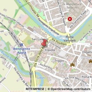 Mappa Via Torre della Catena, 118, 82100 Benevento, Benevento (Campania)