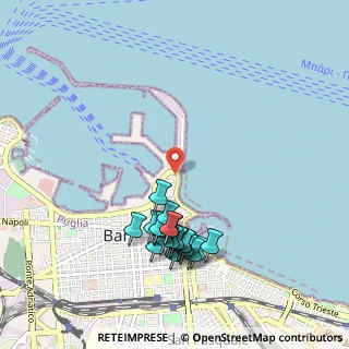 Mappa Piazzale Cristoforo Colombo, 70122 Bari BA, Italia (1.081)
