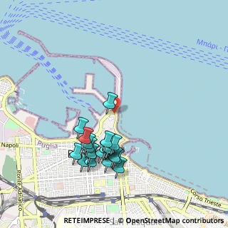 Mappa Piazzale Cristoforo Colombo, 70122 Bari BA, Italia (1.0365)