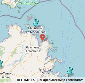 Mappa Località Baia Sardinia, 07021 Arzachena SS, Italia (54.46)