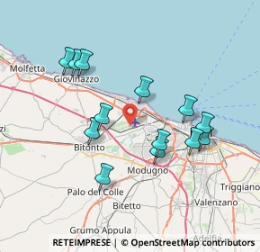 Mappa SP 210, 70128 Bari BA, Italia (7.41615)