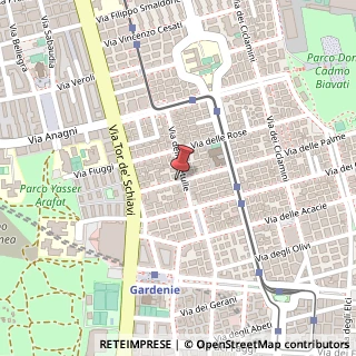 Mappa Via delle Palme,  34, 00171 Roma, Roma (Lazio)