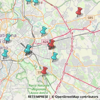 Mappa Via dei Gelsi, 00171 Roma RM, Italia (5.08385)
