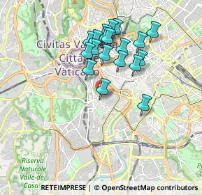 Mappa Via di Porta S. Pancrazio, 00153 Roma RM, Italia (1.74316)