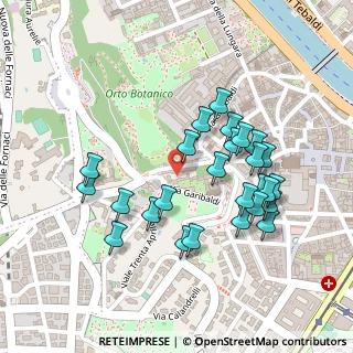Mappa Via di Porta S. Pancrazio, 00153 Roma RM, Italia (0.23462)