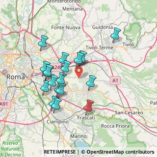 Mappa Via Santa Lucia del Mela, 00132 Roma RM, Italia (6.81)