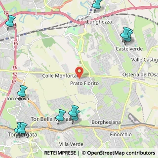 Mappa Via Santa Lucia del Mela, 00132 Roma RM, Italia (3.65273)