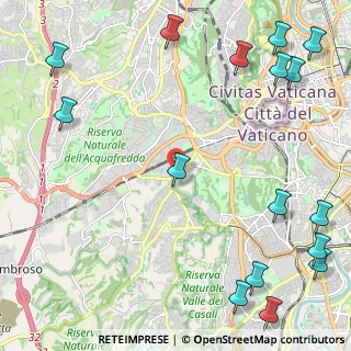 Mappa Via di Bravetta, 00165 Roma RM, Italia (3.5875)