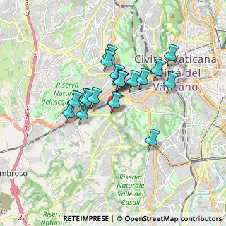 Mappa Via di Bravetta, 00165 Roma RM, Italia (1.409)