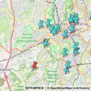 Mappa Via di Bravetta, 00165 Roma RM, Italia (2.49789)