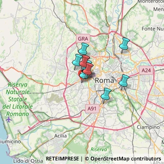 Mappa Via di Bravetta, 00165 Roma RM, Italia (3.90182)